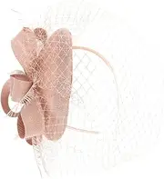 [LIFKOME] Veil Fascinator Headband for Women Elegant Mesh Tea Party Hat Eye Catching Headdress for Weddings Banquets Special Events Hair Accessory present