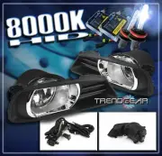 FOR 07 08 09 TOYOTA CAMRY BUMPER FOG LIGHT LAMP +CHROME TRIM COVER+SWITCH+8K HID (for: Toyota)