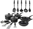 Equip 14 Piece Cookware Set, 16 cm/18 cm/20 cm Saucepans & 20 cm/26 cm Frying...