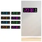 Digital Wall Clock Modern LED Wall Clock for NightStand Bedroom Living Room