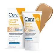 Tinted Hydrating Mineral Sunscreen SPF 30 with Zinc Oxide, 1.7 oz