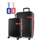 2pc GAP Hard-Shell Suitcase TSA Lock & Medium Cabin Luggage Set w/ Tag Black
