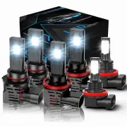 For Nissan Rogue select 2014-2015 -6x LED Headlight Hi/Lo +Fog Light Bulbs Kit (for: Nissan)