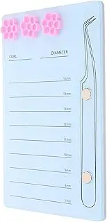 ARTSEWPLY Magnetic Eyelash Board Tweezers Lift Lashes Bond Remover Heated Applicator Strip Brow My Electric Pro Curler Wispy Sealer Kit Lamination Tray Sky-blue Acrylic