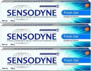 3 x 150g Sensodyne fresh gel ToothPaste Tooth Paste Dental