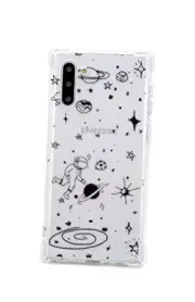 FAteam Case for Galaxy Note 10 with Reinforced Corners TPU Soft Bumper Space