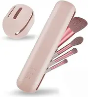 Travel Makeup Brush Holder With Trendy Makeup Sponge Holder,Soft And Sleek Makeup Tools Organizer, Portable Cosmetic Face Brushes Case Pouch Holder