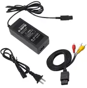 Power Adapter and Av Cable Bundle For Nintendo GameCube