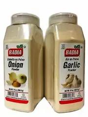BADIA - ONION Powder 14 oz + GARLIC Powder 16 oz (2 PACKS)