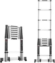 Telescoping Ladder, Telescoping Telescopic extension portable - Collap Ladder,Telescoping Extension Ladder Lightweight Aluminum Telescopic Ladder Multi-Purpose Extend Portable Ladder Foldable Ladder I