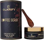 Clarify Organic Coffee Scrub | For Clear Skin | With Real Coffee And Butter, 50g