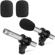 ZHHSUNY 2-Pack Windscreen for Sam-Son C02 / Behringer C-2 Pencil Condenser Microphones Pop Filter Mic Foam Cover