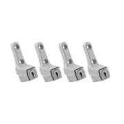 Ikonic White Sliding Window Lock - 4 Pack