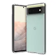 ZUSLAB Slim Hybird Case for Pixel 6 Pro 2021 Shockproof Translucent Protective Cover for Google - Clear