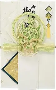 Iyo Yuna Center V101-16 Celebration Bag, Gold Seal, for Wedding Celebrations, Turtle, Green, 8.3 x 5.1 inches (21 x 13 cm)