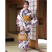 在飛比找蝦皮購物優惠-03 日本和服浴衣女 傳統款式 棉麻質地 日本旅遊和服浴衣