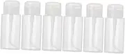 SOESFOUFU 6 Pcs Dispensing Bottle Lotion Travel Container Soap Pump Bottle Dispenser Cosmetic Remover Container Push Down Pump Bottle Travel Bottle for Makeup Remover Travel Bottles White