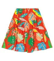 [Stella McCartney Kids] Stella McCartney Kids Printed cotton skirt Y 3 multicoloured