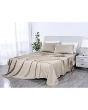 Kathy Ireland 500 Thread Count Damask Stripe Sheet Set with OptiFit