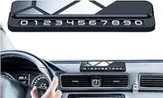 Temporary Parking Number Plate, Sliding Hiding Temporary Display Sign Card for Car Stop, Metal Vehicle Decoration Accessories for Men Women Parking Gadgets