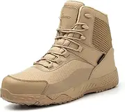 [AZXPROT] Tactical Boots Waterproof Men's, 6" Lightweight Military Boots Non-slip Hiking Work Boots Breathable Outdoor Desert Boot