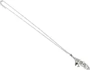 [jojofuny] Metal Mesh Net Crystal Holder Necklace Stone Cage Pendant Elegant Mesh Design Adjustable Chain Braided Cord Unique Jewelry