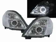 Cefiro J31 MK1 03-08 Sedan Guide LED Angel-Eye Headlight Chrome for NISSAN LHD