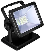 15W Rechargeable Work Light with Magnetic Base,LED Flood Light,180° Rotatable,Waterproof Spotlights,3 Light Modes,6.5 Runtime-Hands Free for Construction,Car Repair,Camping,Emergency