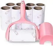 (1Handle+9Refills) - YQMAJIM Super Sticky Lint Roller,9 Refills Set 540 Sheets,Sticky Lint Remover for Clothes,Dust,Pet Hair,Bathroom Rugs, Car Seats,Floors, Easily Tear Off Sheets