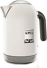Kenwood KMix ZJX650BK Kettle 2200 Watt, Metal, 1 Litre, White, 21.5 x 13.2 x 22.9