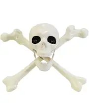Skull With Crossbones Prop 30cm