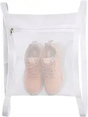 Sneaker Wash Dry Net Bag, 1Pc Sneaker Drying Mesh Bag, Large Shoe Drying Mesh Bags,Laundry Bags Sturdy Shoe Drying Mesh Bags,Smooth Zipper Sneaker Laundry Bags,Shoe Bag Sturdy Shoe Drying Mesh Bags