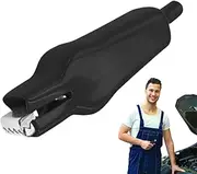 Ungtyb Electric Clamps, 10 Alligator Clamps with Spring 75 mm – with Insulating Coating for Car Repairs, Battery Chargers and Electricians