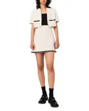 Maje 2-in-1 Lurex Tweed Dress and Jacket