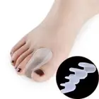 2X Silicone Gel Toe Separator Spacer Straightener Relief Foot Bunion Pain ZF