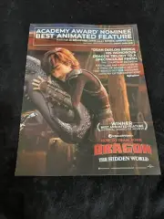 HOW TO TRAIN YOUR DRAGON THE HIDDEN WORLD Oscar ad Hiccup hugging Toothless