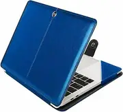 [Flausen] Laptop PU Leather Folio Case for HP Pavilion x360 14-dy0207TU | 14-dy1010TU | 14-dy1013TU | 14-dy0186TU 14-inch Laptop, Blue