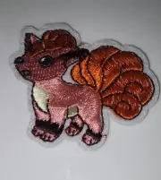 Vulpix Pokemon Sew or Iron On Embroidered Applique Patch