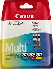 Canon CLI-526 Ink Cartridge - Cyan/Magenta/Yellow (Multi-Pack)