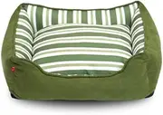 Pet Bed for Cats and Small Medium Dogs Puppy Soft Pet Nest Sleeping Bag House Cushion Mat Pad/Green/Two Sizes (Size : 65x52x20cm)