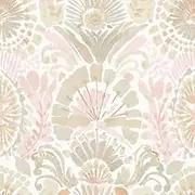 Tempaper Pink Bohemia Damask Removable Peel and Stick Boho Wallpaper, 20.5 in X 16.5 ft, Made in The USA