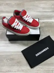 $595 Mens Authentic Dsquared2 “ALFREDO” Nylon Sneaker Red Euro 44 / US 11