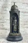 ART DECO SLAVE SELLER BRONZE STATUE FIGURE BERGMAN HOT CAST FIGURINE SCULPTURE