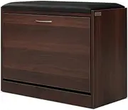 Artiss Shoe Storage Rack Bench Cabinet Box Drawer Organiser Shoes Shelf Drawers Cupboard Walnut Black Hallway Home Decor Bedroom Furniture Display Wardrobe