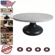 12-Inch Heavy Duty Pottery Wheel with Cast Iron Base for Artists and Crafters