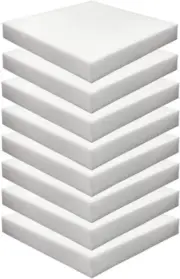 Foamma HD Upholstery High Density Foam Seat Replacement 18" x 18" x 2" -8 Pack