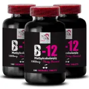 Active Approach - B-12 METHYLCOBALAMIN - Whole-Body Comfort 3 Bottles 300 Tabs