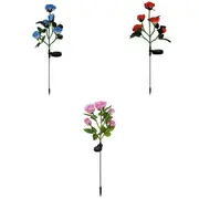 75cm Long Rose Flowers Solar Garden Lights for Yard and Xmas Decor