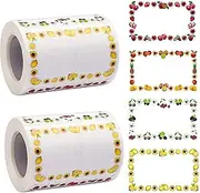 Jam Labels for Jars - Food & Freezer Labels, Self-Adhesive, Decorative, Removable (250 Sheets)