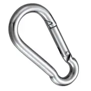 OCTOPUS 21-Stainless Steel Carbine Spring Snap Link Hook, Keychain 60,70,80 mm